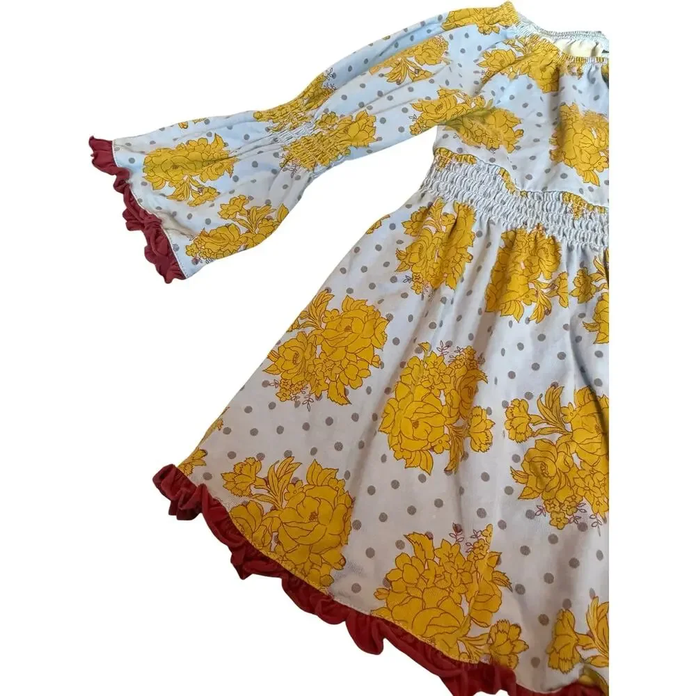 Matilda Jane Character Counts Amelie Peasant Top Girls Size 6 Cottage Floral
